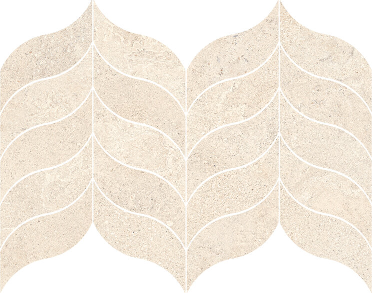 Мозаїка 31X39 Stoneplay Mosaico Foglia Mayenne Avorio Rd0A Ragno з колекції Stoneplay Ragno