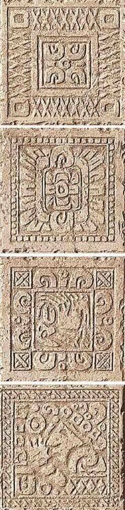 Декор (16.3x16.3) B7563- Insertorosato 4pz(Priceforpzof 4pz) - Azteca-Maya з колекції Azteca-Maya Settecento