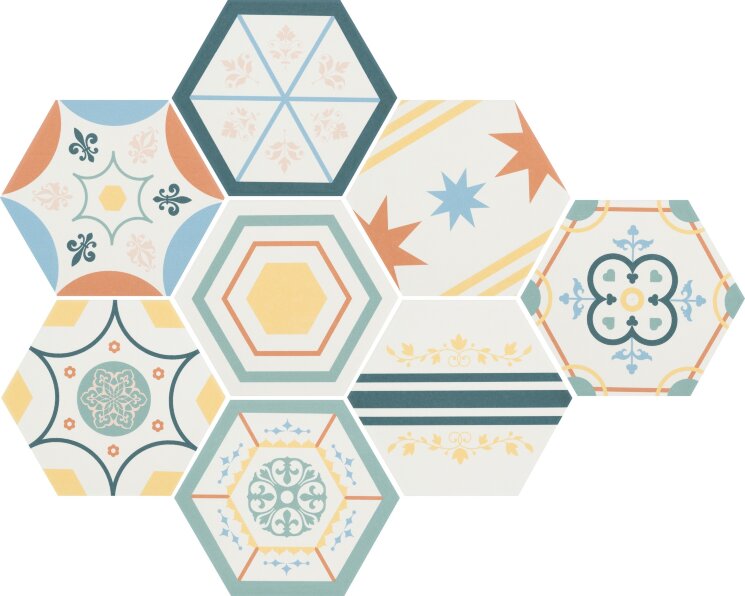 Плитка 14x16 Boom Mix Deco-Boom з колекції Boom Cevica