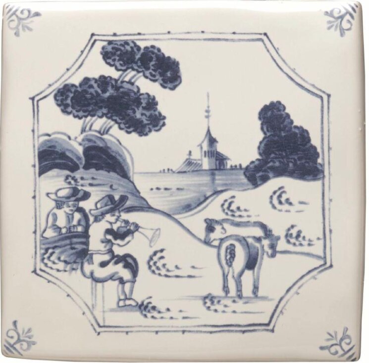 Декор Delft River Scenes Pastoral Scene 12.7x12.7 Classic Winchester з колекції Classic Winchester