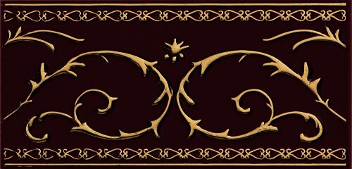 Декор (10x20) BNarcisB01 Narciso BSu Bordeaux - Grand Elegance Gold з колекції Grand Elegance Gold Petracers
