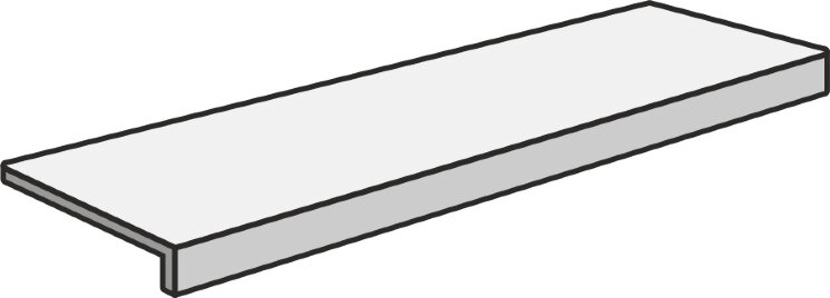 Сходинка (Diameter:4.5) 99K31 Elem. L15X30x4,5Ivory - Anthology Stone з колекції Anthology Stone Emilceramica