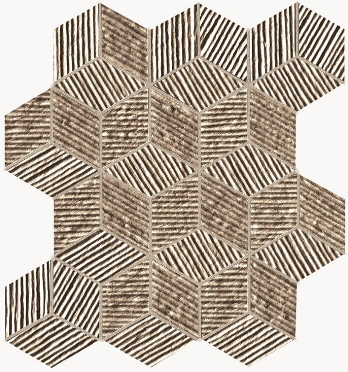 Мозаїка (22.5x26) fNAC Lumina Glam Taupe Cube Mosaico - Lumina Glam з колекції Lumina Glam FAP