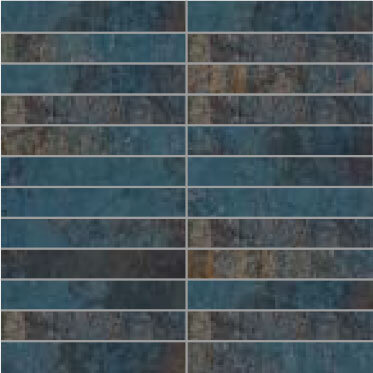 Мозаїка 30X30 Oxydum Steel (Tozz. 2,5X15) La Fenice з колекції Oxydum La Fenice