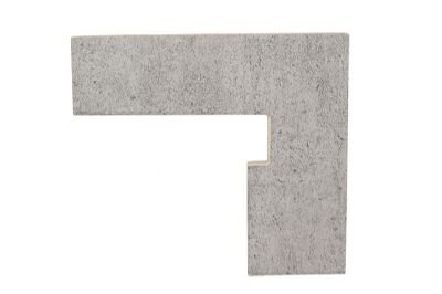 Плінтус Угловой Правый 30,5x27 Zanquon Evolution Recto Evo Grey Dcho 152232 з колекції Evolution Gresmanc Gresmanc