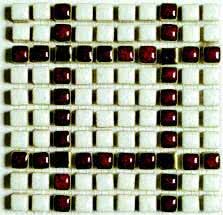 Мозаїка (12.8x12.8) KILT A03 (avorio/rubino) - Decors