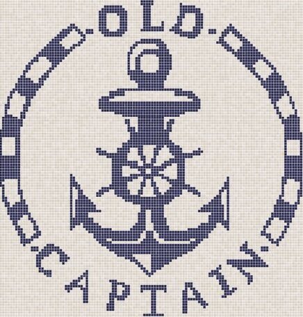 Мозаїка 2,5x2,5 New Orleans Old Captain Glossy-North Atlantic з колекції North Atlantic Hisbalit Мозаїка 2,5x2,5 New Orleans Old Captain Glossy-North Atlantic з колекції North Atlantic Hisbalit