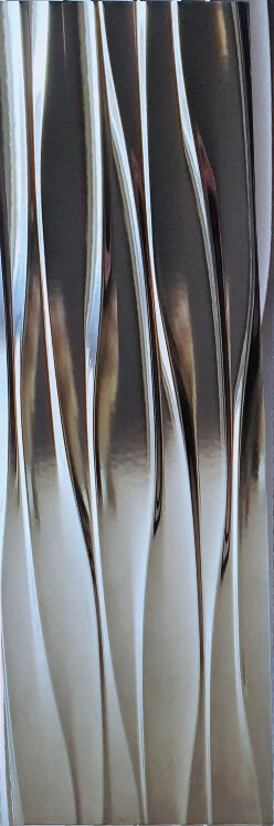 Плитка Ondas Silver Gloss - 30x90  Ondas з колекції Ondas Roced