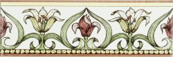 Бордюр Art Nouveau Lilygreen 5x15.2 Artworks Brilliant White Original Style