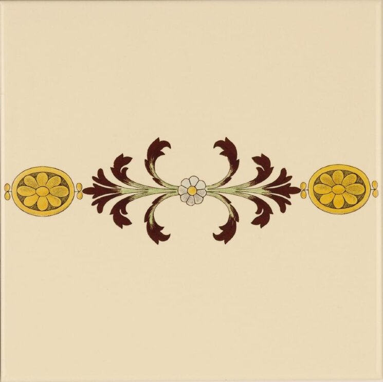 Декор Cameo Carousel Border Tile 2 15.2x15.2 Artworks Colonial White Original Style з колекції Artworks Colonial White Original Style