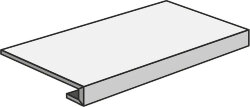 Сходинка  - 34x61 Dolomia Stone Gradino CR White R Dolomia Stone