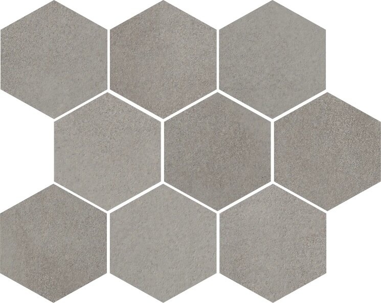 Мозаїка 29.2x35.5 Piemonte Grey Hexagono Cristacer Piemonte з колекції Piemonte Cristacer