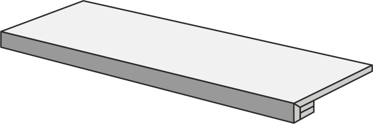 Сходинка 33x120 Block Grey Gradino Costa Retta - Block - 180402 з колекції Block Sichenia