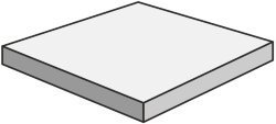 Сходинка (60x60) DX/186WH Gradino Angolare White - Tessuti