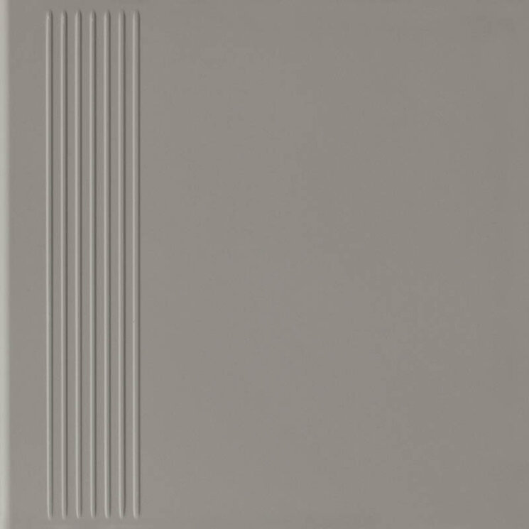 Сходовий елемент 30x30 Bazo Grys Stopnica Prosta Gres Monokolor Mat. з колекції Bazo Paradyz