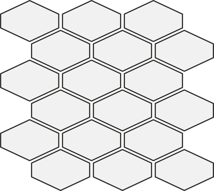 Мозаїка 33x37 Dec. Modulus Statuario Matt Ret-Statuario White-3311S28Y81 з колекції Statuario White Revigres