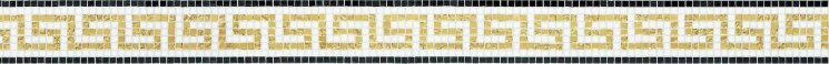 Мозаїка Artemide Oro Giallo 10 9.6x100 Fregi Bisazza з колекції Fregi Bisazza