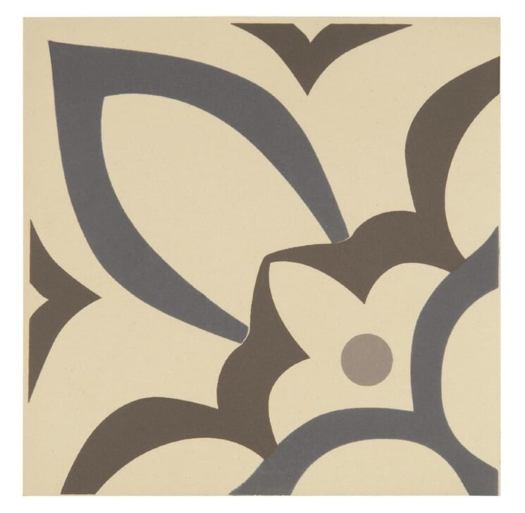 Декор Renaissance Light Blue Light Grey And Dark Grey On White 15.1x15.1 Odyssey Original Style з колекції Odyssey Original Style