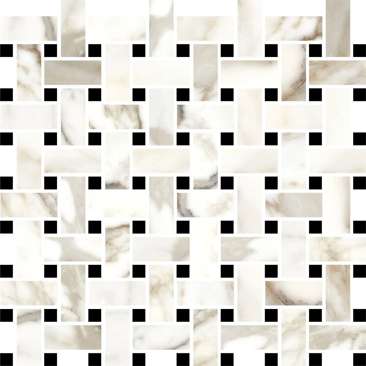 Мозаїка 30x30 6001262 Luce Grey Sat Basket Vallelunga Luce з колекції Luce Vallelunga