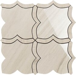 Мозаїка Calacatta Mont Blanc Mosaico Arabesque Mix 30x30 Lux Experience Impronta