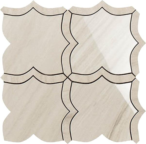 Мозаїка Calacatta Mont Blanc Mosaico Arabesque Mix 30x30 Lux Experience Impronta з колекції Lux Experience Impronta