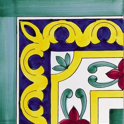 Декор (20x20) Minori Angolo20 IFestoni - Ceramica Artistica Vietrese з колекції Ceramica Artistica Vietrese Giovanni De Maio