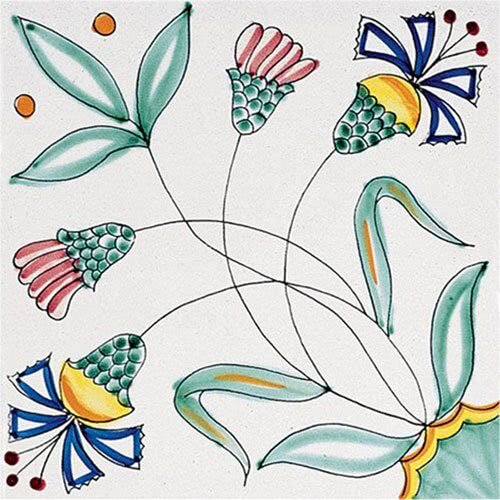 Плитка 20x20 M?lange 900 Fiore Stilizzato - Mèlange' 900 з колекції Mèlange' 900 Francesco De Maio