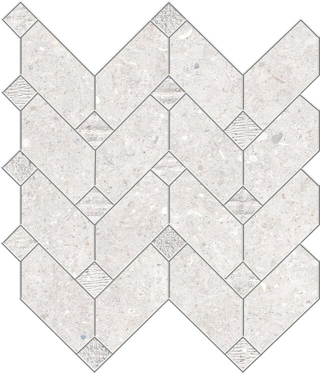 Мозаїка 30x35 160301 Pearl mos/Freccia lap/Nat La Fabbrica Agglomerate з колекції Agglomerate La Fabbrica