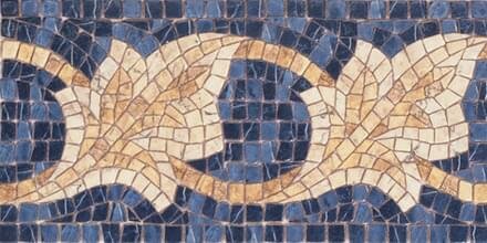 Бордюр Cenefa Afrodita Azul 21.7x43.5 Iliada Vives з колекції Iliada Vives