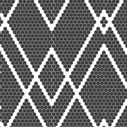 Мозаика 33,2x33,2 Zigzag Non-Slip 3-Geometric