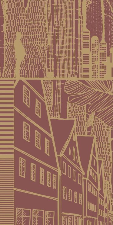 Плитка 60x120 0149767 amaranto decor G 14 Ora Italiana City Life з колекції City Life 14 Ora Italiana