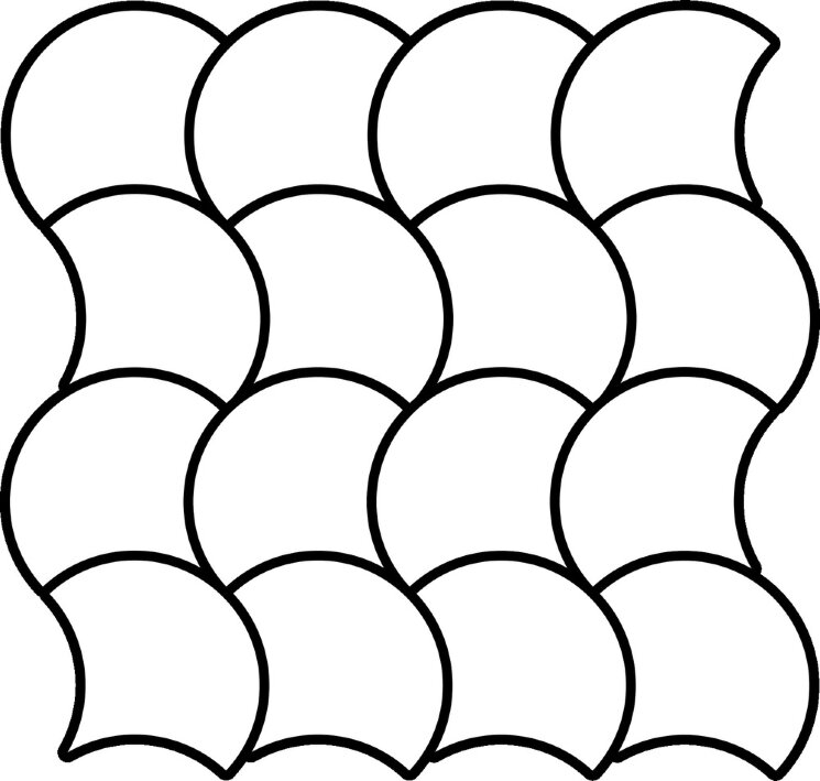 Мозаїка 28,4x28,4 Reverso Silver Wavyn - Reverso2 - RV6MS2R з колекції Reverso2 COEM