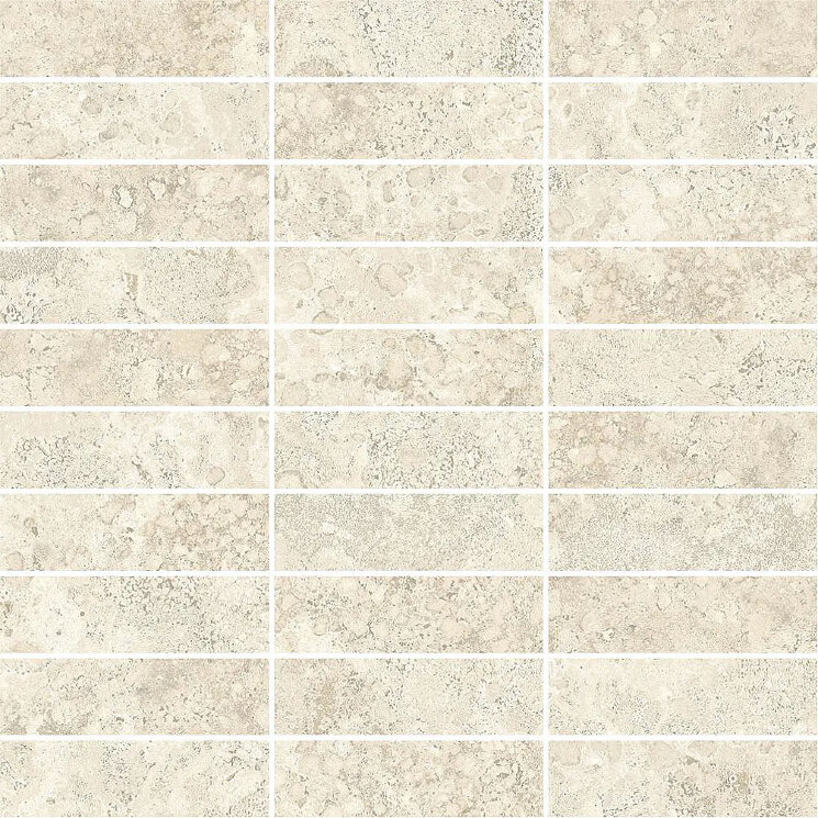 Мозаїка Trav Bianco Cross Cut Muretto 9 Mm - 30x30 TR02MB9 I Travertini з колекції I Travertini Impronta