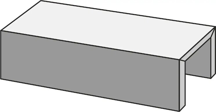 Плитка для басейна 15x50 MNLJ Bluestone Grigio BordoU Marazzi Mystone Blustone 20 з колекції Mystone Blustone20 Marazzi
