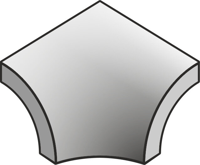 Куточок 3x3 Pool Porc Emerald Comp. Int. Cubrecanto-Pool Porc. з колекції Pool Porc. Natucer Куточок 3x3 Pool Porc Emerald Comp. Int. Cubrecanto-Pool Porc. з колекції Pool Porc. Natucer