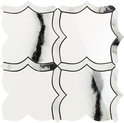 Мозаїка Panda White Mosaico Arabesque Mix 30x30 Lux Experience Impronta