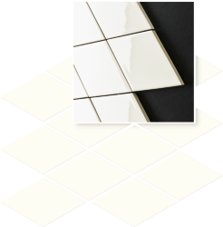 Цоколь 20.6x23.7 Uniwersalna Mozaika Prasowana Bianco Paradyz Romb Pillow