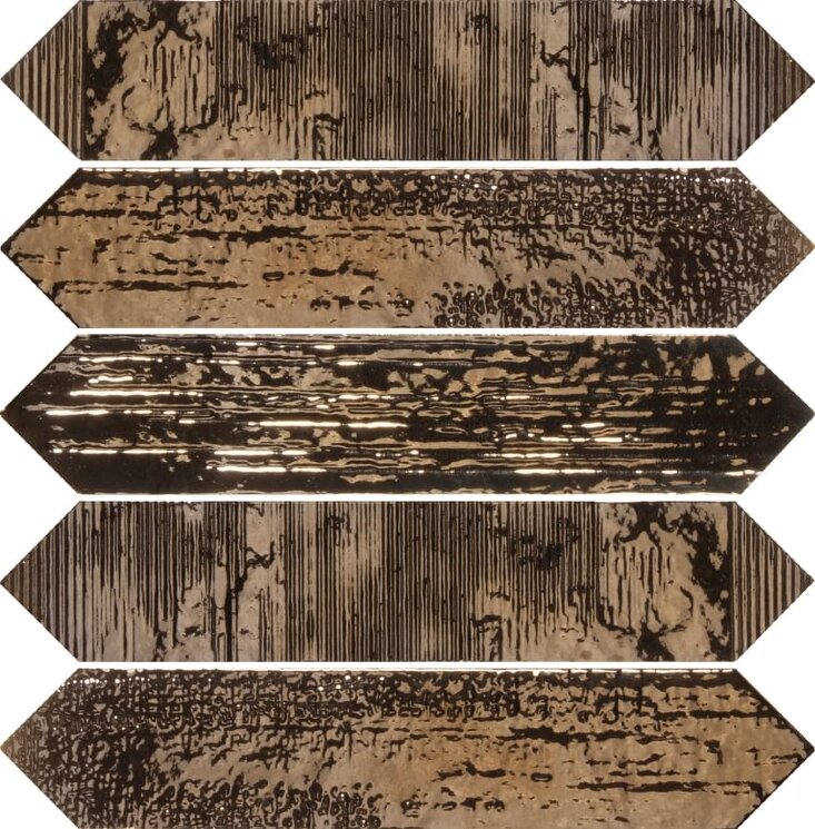 Плитка Crackle Decor Metal 6.5x33 Crackle And Nacar Dune з колекції Crackle And Nacar Dune
