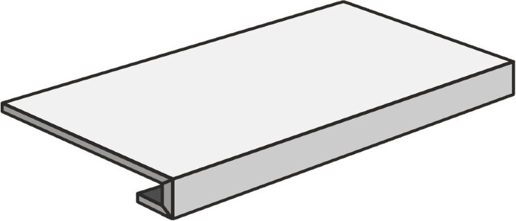 Сходинка (20x60) Cabane shell GRADONE COSTA RETTA RETTIFICATO GRIP x4 - Cabane з колекції Cabane Unicom Starker