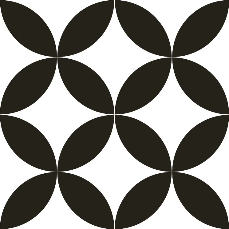 Плитка 22.5x22.5 Tokio 22 Negro Cerlat Tokio з колекції Tokio Cerlat