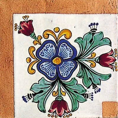 Декор (40x40) Violetta Angolo - Cotto Salernitano з колекції Cotto Salernitano Giovanni De Maio