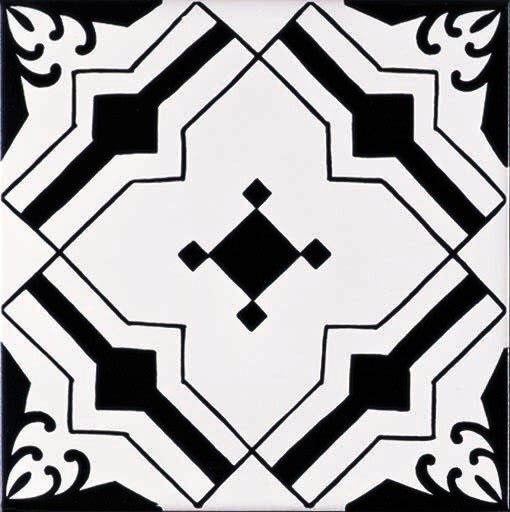 Декор (20x20) Nice Nero IClassici - Ceramica Artistica Vietrese з колекції Ceramica Artistica Vietrese Giovanni De Maio