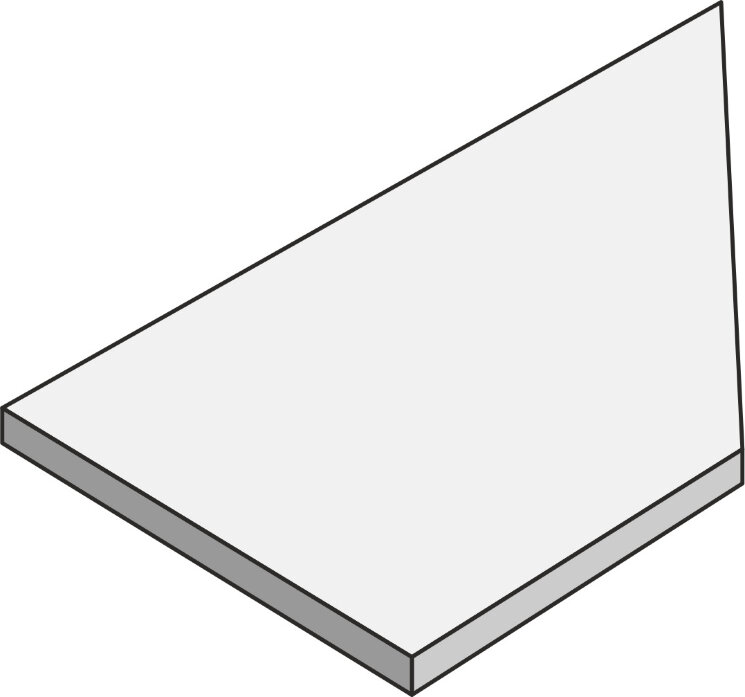 Бортик для басейну 30x60 Ang Ret Dx Nuage Strut20 Mm - Pierre des Rêves - PGDP8D2 з колекції Pierre des Rêves Panaria