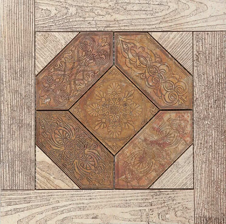 Декор (33x33) Quadrotta 1B330 TVC-seppia GR-seppia - Essence з колекції Essence Lithos Mosaico