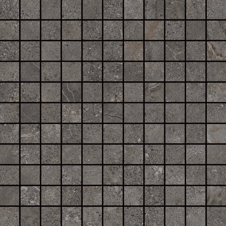 Мозаїка 29.5x29.5 DC2034 Stone age mosaic antracite satin Aleluia Stone Age з колекції Stone Age Aleluia