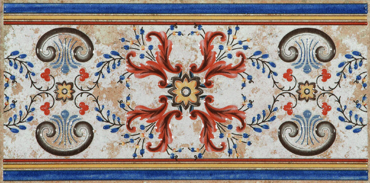 Декор (16.5x33.33) Aitana Cenefa Marron - Aitana з колекції Aitana Azuliber