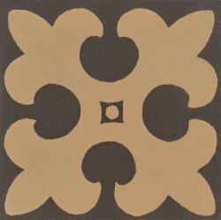 Вставка Gordon Buff On Black 5.3x5.3 Victorian Floor Tiles Original Style