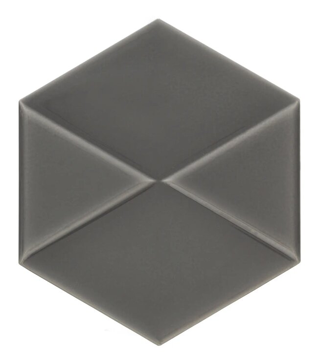 Плитка 15.5x17.8 167125 Outfit Esagona Charcoal Settecento Outfit з колекції Outfit Settecento