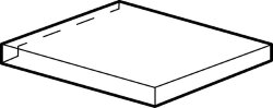 Сходинка Beige Scalino Angolare Matt 33x33 Blok Fap