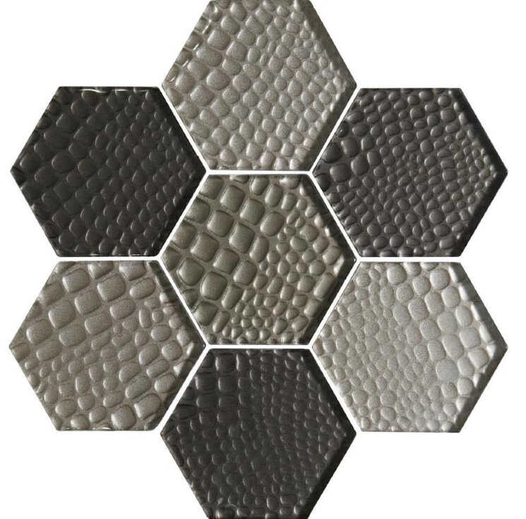 Мозаїка Futura Sepia Hexagon Mosaic 38.6x29.8 Glassworks Original Style з колекції Glassworks Original Style Мозаїка Futura Sepia Hexagon Mosaic 38.6x29.8 Glassworks Original Style з колекції Glassworks Original Style